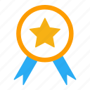 achievement, award, badge, favorite, medal, star, win