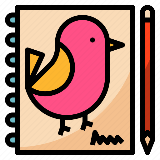 Cretive, drawing, notebook, paint, pencil icon - Download on Iconfinder