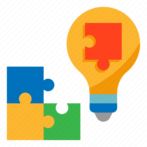 Creative, jigsaw, lightbulb icon - Download on Iconfinder
