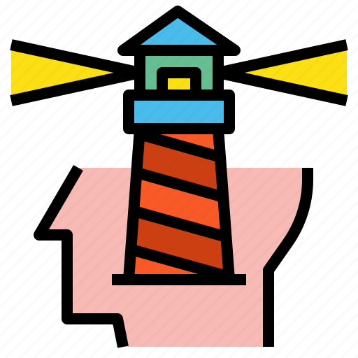 Creative, head, lighthouse icon - Download on Iconfinder