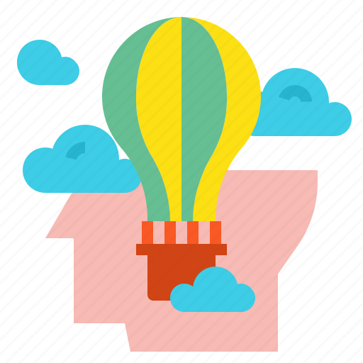 Balloon, creative, head, idea icon - Download on Iconfinder