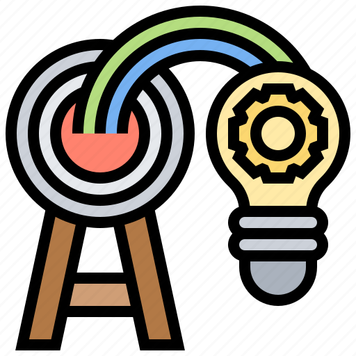 Goal, ideas, innovation, learning, target icon - Download on Iconfinder
