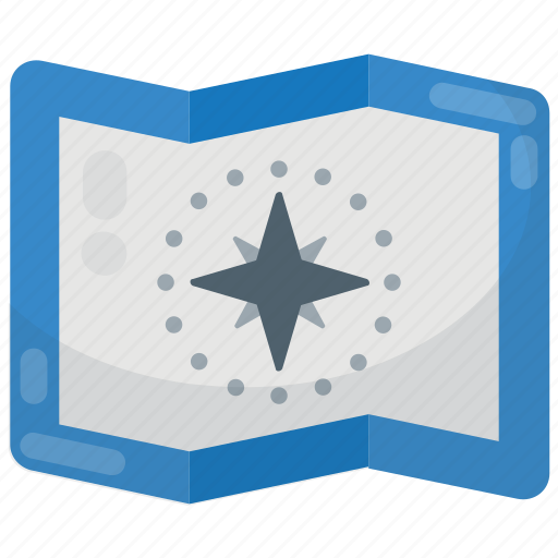 Compass rose, geography, location tracking, map, navigation icon - Download on Iconfinder