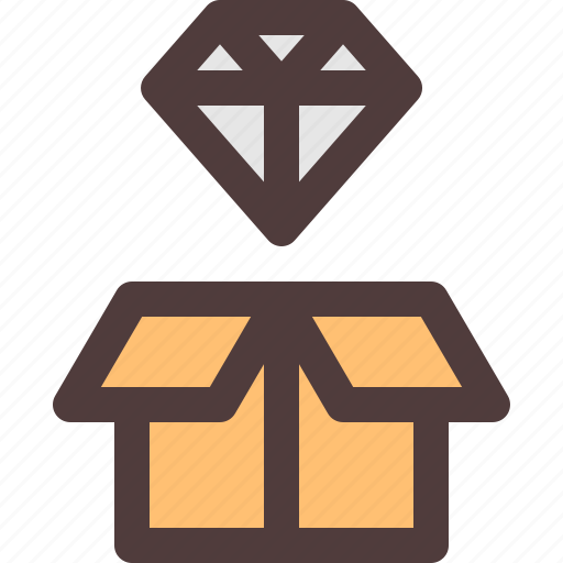 Diamond, box, wealth, idea, creative icon - Download on Iconfinder