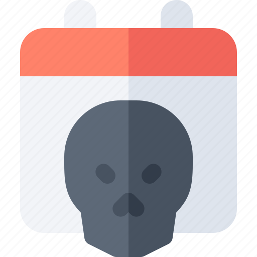 Deadline, skull, schedule, calendar, task icon - Download on Iconfinder