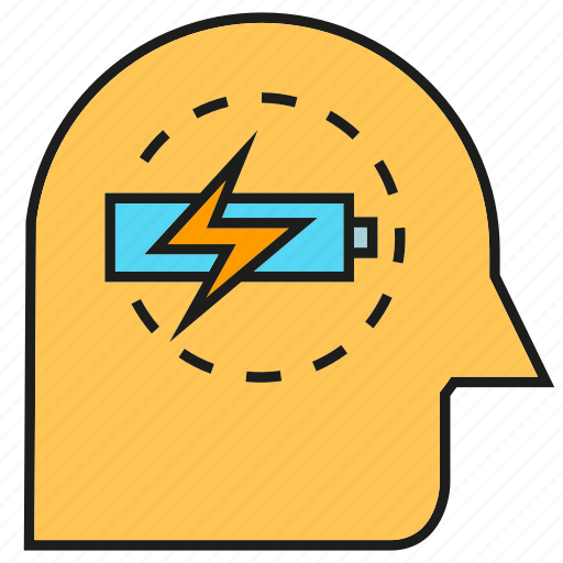 Battery, bolt, brain, energy, intelligence, smart, thinking icon - Download on Iconfinder