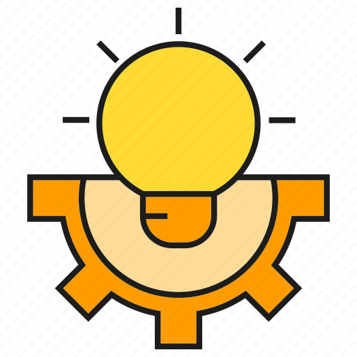 Bulb, cog, creative, gear, idea, light, smart icon - Download on Iconfinder