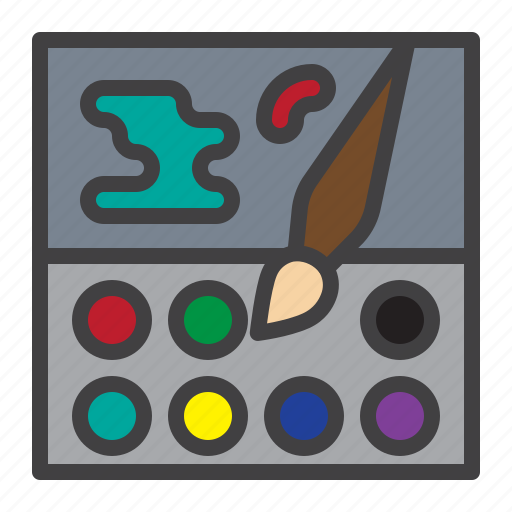 Color, palette, paint, brush icon - Download on Iconfinder