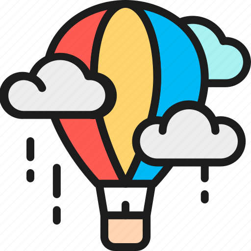 Aerostat, air, balloon, creativity, dirigible, line icon - Download on Iconfinder