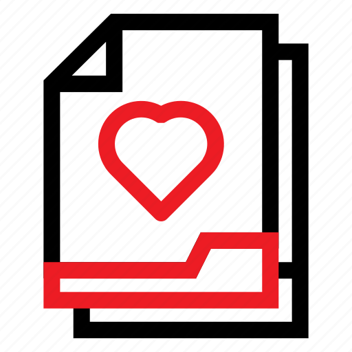 Document, favorite, file, heart icon - Download on Iconfinder