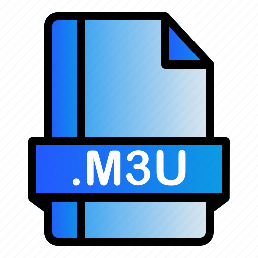 Extension, file, format, m3u icon - Download on Iconfinder