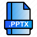 extension, file, format, pptx