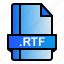 extension, file, format, rtf 