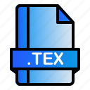 extension, file, format, tex