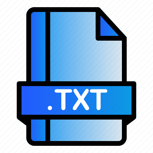 Extension, file, format, txt icon - Download on Iconfinder