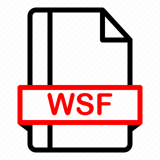 Extension, file, format, wsf icon - Download on Iconfinder