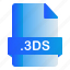 3ds, extension, file, format 