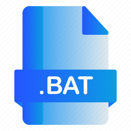 Bat, extension, file, format icon - Download on Iconfinder