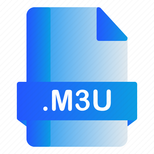 Extension, file, format, m3u icon - Download on Iconfinder