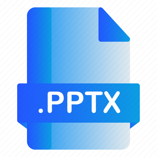 Extension, file, format, pptx icon - Download on Iconfinder