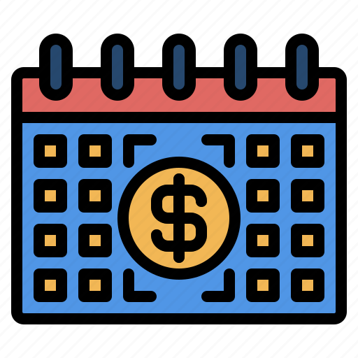 Creditandloan, calendar, money, date, finance, payday, schedule icon - Download on Iconfinder