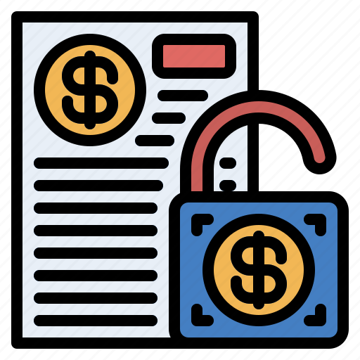 Creditandloan, unsecured, open, unlock, loan, access, secure icon - Download on Iconfinder