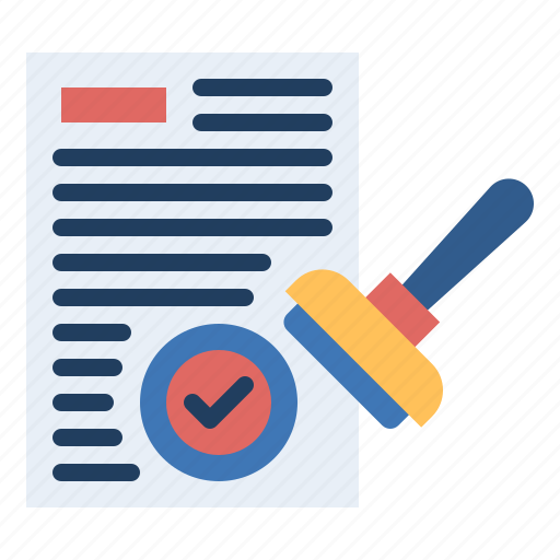 Creditandloan, stamp, approved, document, approval, contract icon - Download on Iconfinder