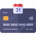 credit, card, bank, debit, online, payment, method, due, date