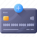 credit, card, bank, debit, online, payment, method, add