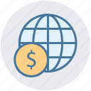 dollar sign, financial network, global currency, global finance, network, worldwide