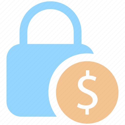 Dollar, financial security, lock, lock and security, security icon - Download on Iconfinder