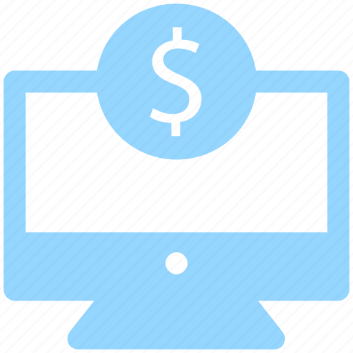 Dollar, e banking, ecommerce, lcd, monitor, online payment icon - Download on Iconfinder