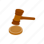 gavel, isometric, judge, justice, law, lawyer, legal 