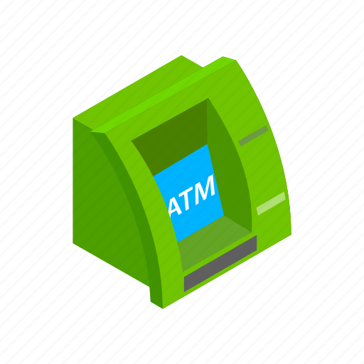 Atm, bank, banking, cash, finance, isometric, machine icon - Download on Iconfinder