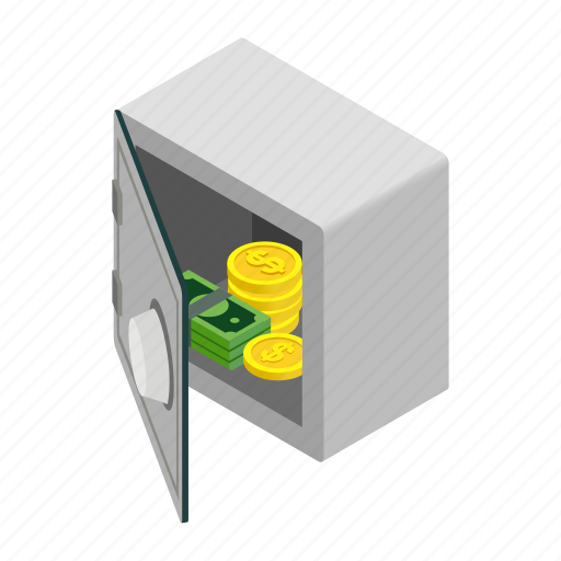 Bank, finance, isometric, protection, safe, safety, wealth icon - Download on Iconfinder