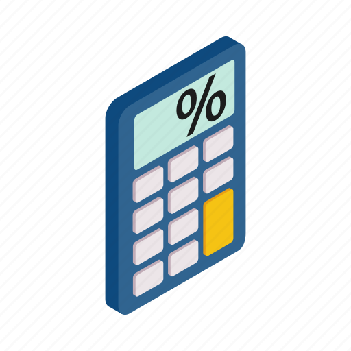 Business, calculator, display, electronic, isometric, math, mathematics icon - Download on Iconfinder