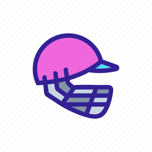 Concept, contour, cricket, helmet, sport icon - Download on Iconfinder