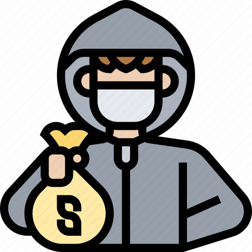 Thief, robbery, burglar, bandit, criminal icon - Download on Iconfinder