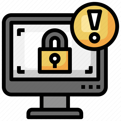 Alert, website, computer, padlock, security icon - Download on Iconfinder