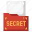 secre, folder, top, secret, documents, police 