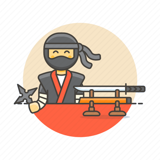 Crime, ninja, man, avatar, spy, sword, star icon - Download on Iconfinder