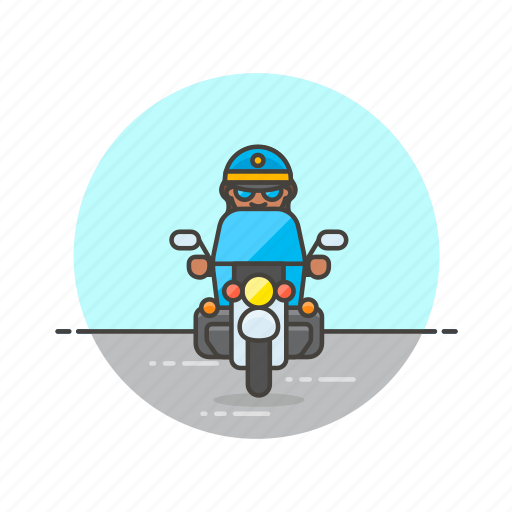 Crime, motorcycle, police, officer, cop, patrol, vehicle icon - Download on Iconfinder