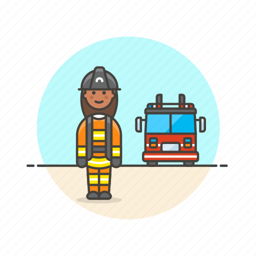 Crime, fire, firefighter, police, truck, save, woman icon - Download on Iconfinder