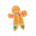 ginger, cookies, christmas, food, decoration, xmas, cake