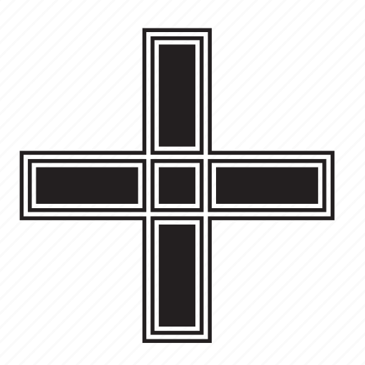 Addition, catholic, christian, cross, plus, religion, sign icon - Download on Iconfinder