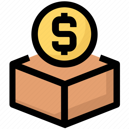 Box, donation, funding, money icon - Download on Iconfinder