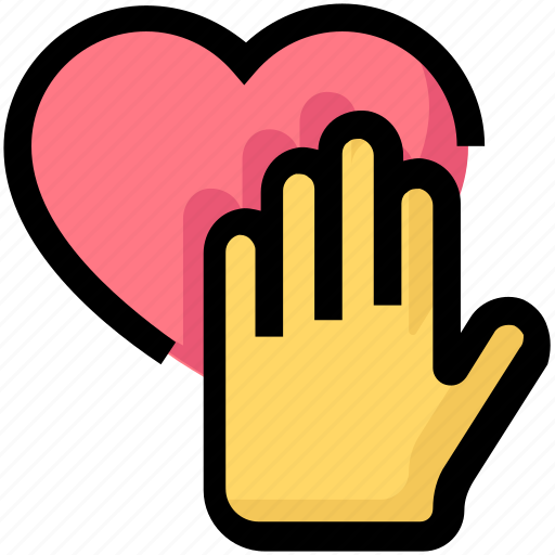 Charity, donation, hand, heart icon - Download on Iconfinder