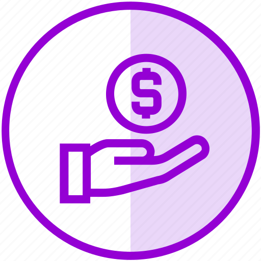 Dollar, donation, funding, hand, money icon - Download on Iconfinder