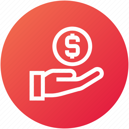 Dollar, donation, funding, hand, money icon - Download on Iconfinder