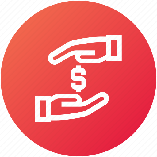 Donation, funding, hands, money safe icon - Download on Iconfinder